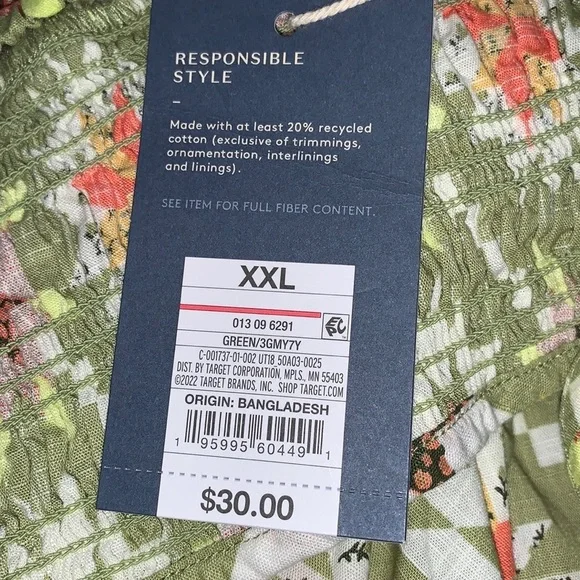 Universal Thread Women's Plus Size Quilted Sleeveless Tiered Dress- Green - Picture 12 of 15